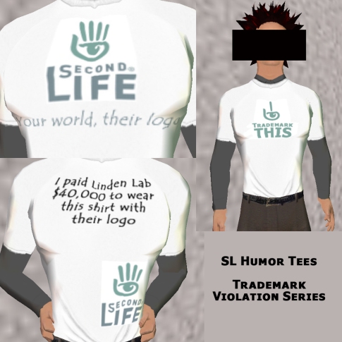 SL Humor Tees - SL Trademark Violation TShirts - 3 Pack